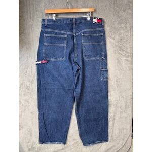 Vintage 90s Tommy Hilfiger Carpenter Jeans 42x32 Blue Denim Menswear